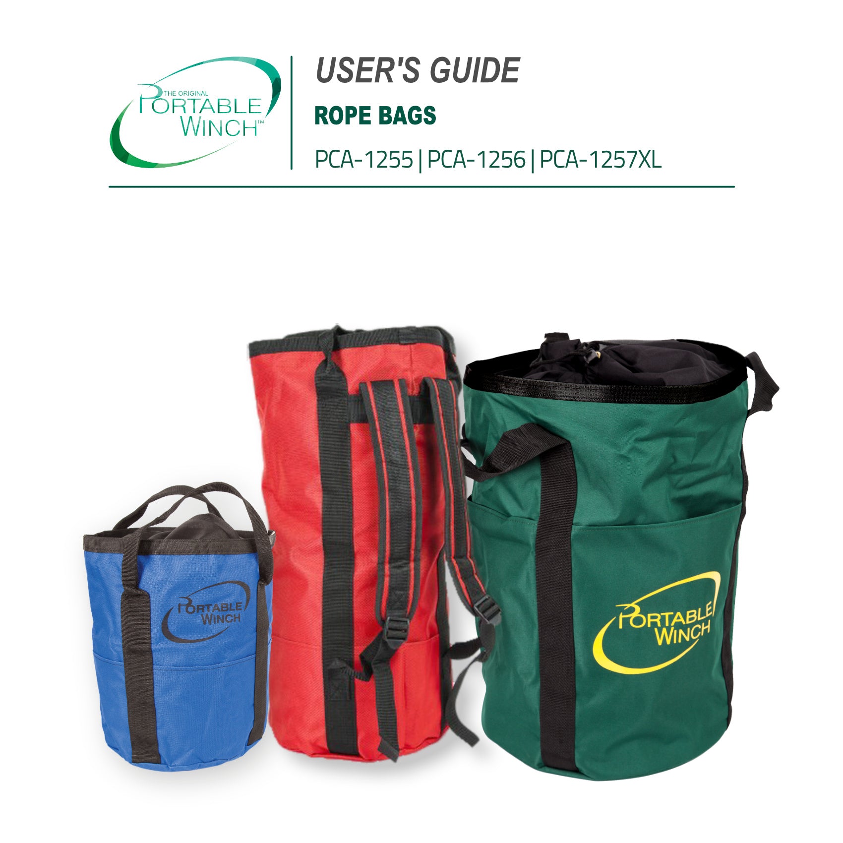 ROPE BAGS - INSTRUCTIONS – Portable Winch Industrial USA