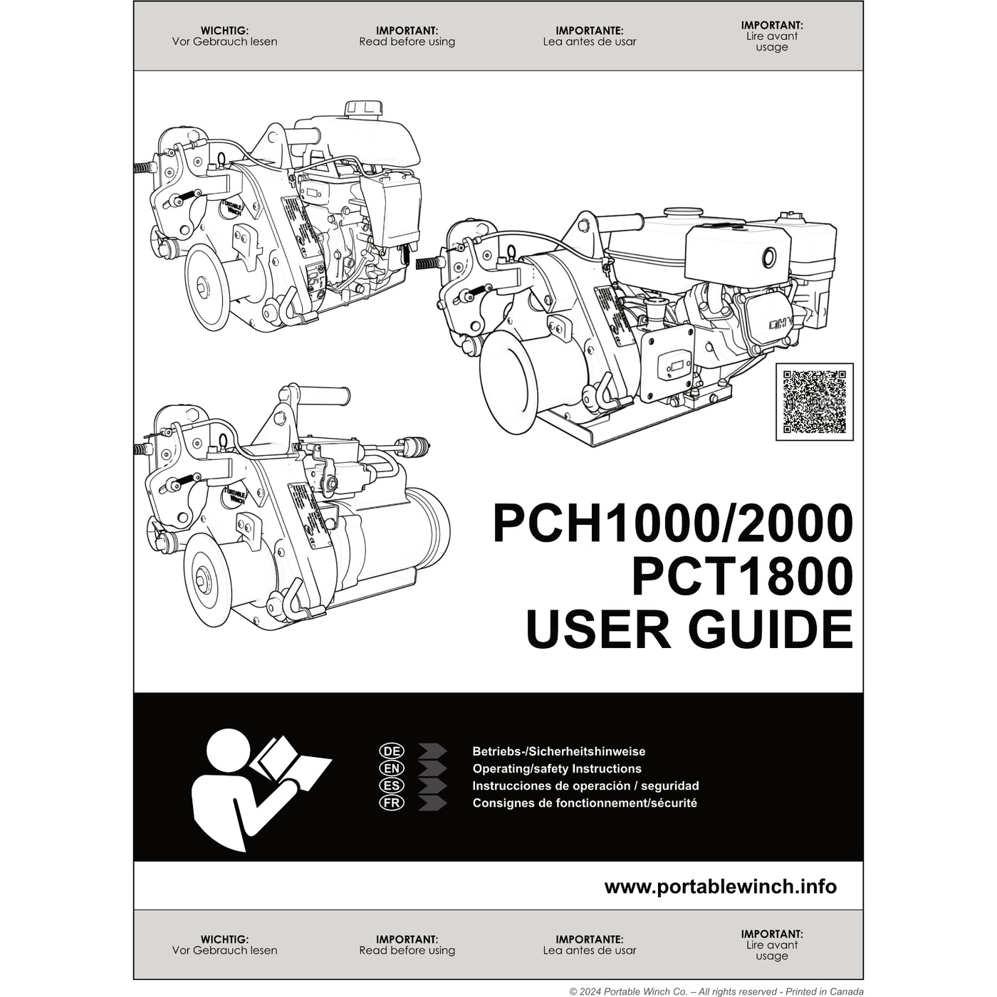 User Guide for PCH1000, PCH2000, PCT1800