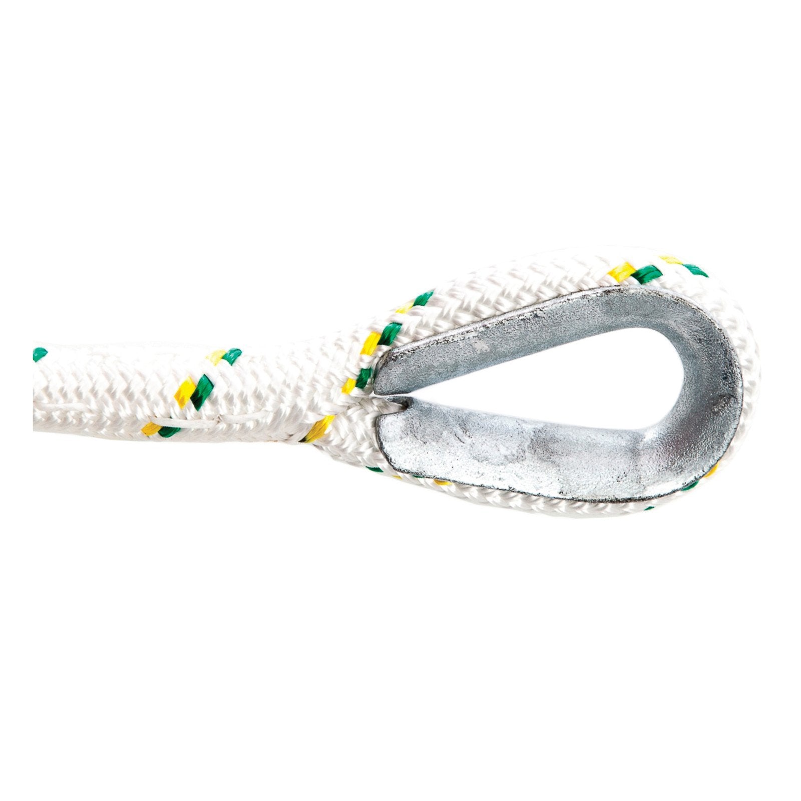 DOUBLE-BRAIDED POLYESTER ROPES Ø 1/2'' WITH EYE SPLICES AND THIMBLES ...