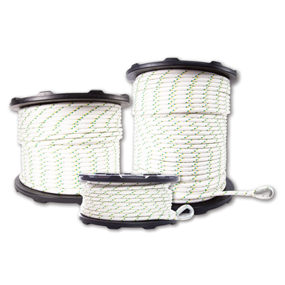 Ø 1/2'' DOUBLE-BRAIDED POLYESTER ROPES WITH SPLICES AND THIMBLES
