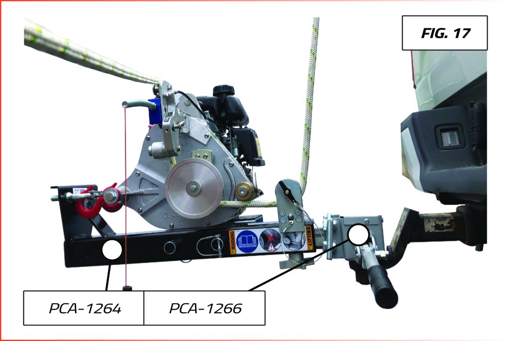 Winch Rope Support VERTICAL PULL WINCH SUPPORT – Portable Winch Industrial USA