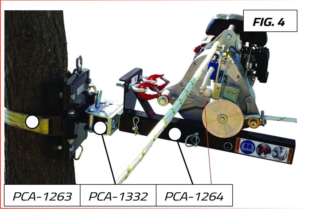 TREE-MOUNT WINCH ANCHORING SYSTEM WITH RUBBER PADS – Portable Winch ...