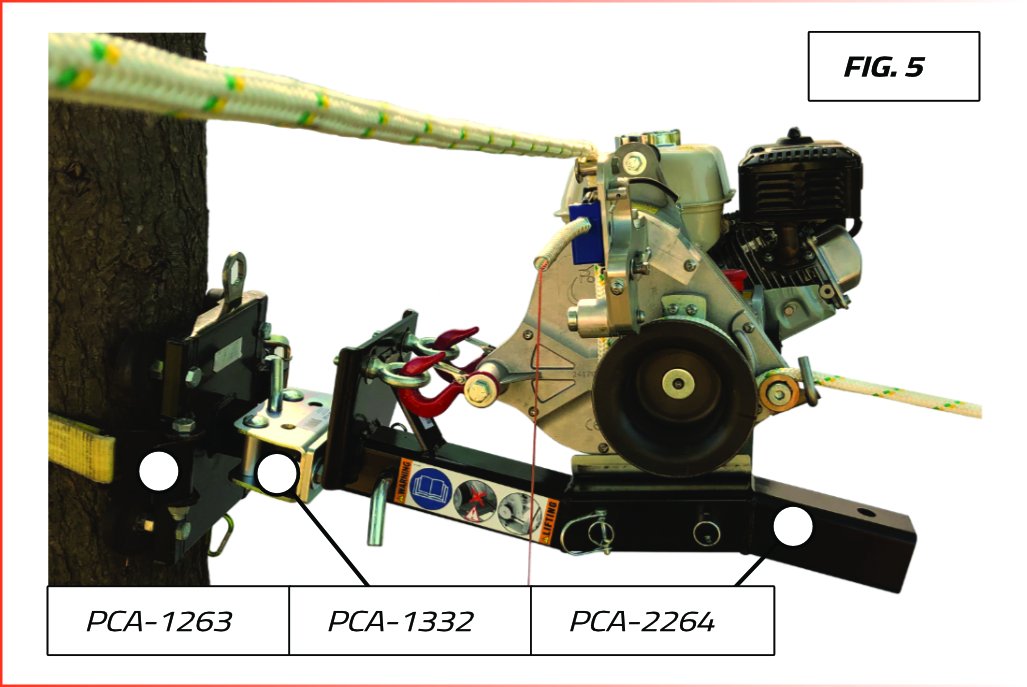 TREE-MOUNT WINCH ANCHORING SYSTEM WITH RUBBER PADS – Portable Winch ...