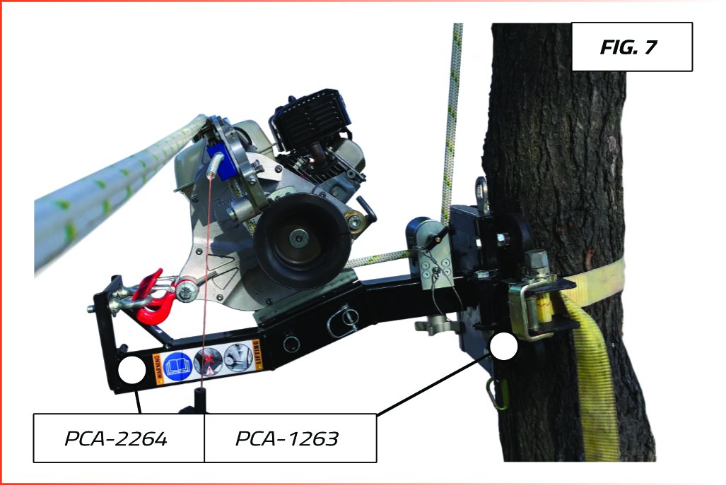 VERTICAL PULL WINCH SUPPORT FOR PCH2000